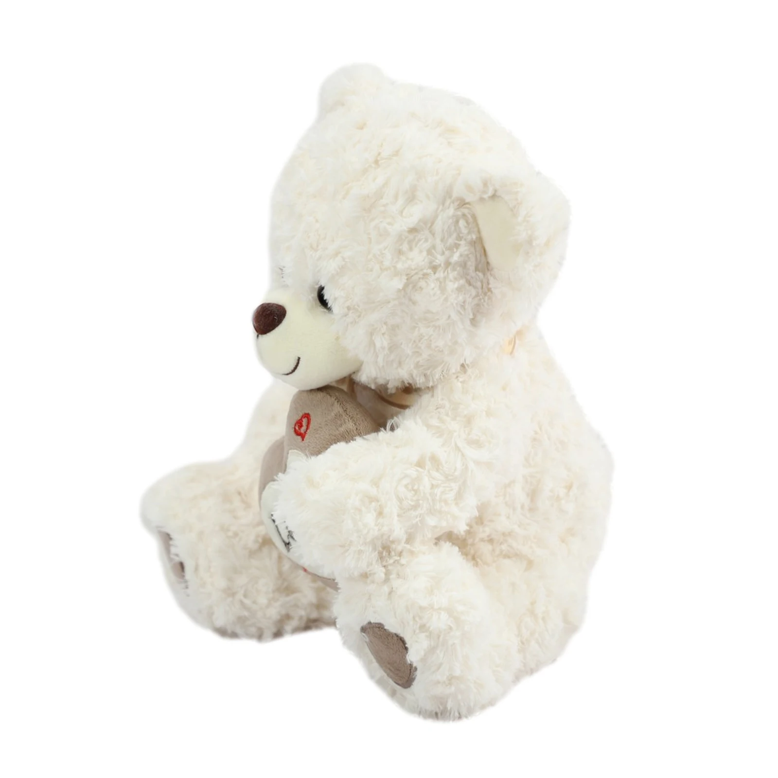 Factory custom soft and comfortable cheap standing plush teddy bear with heart