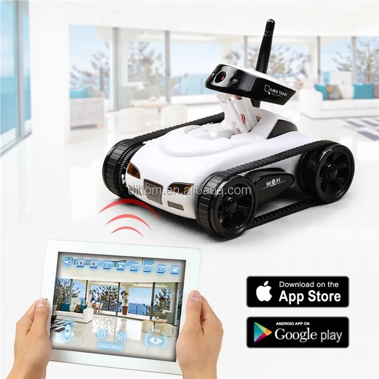 I-Spy Toys WIFI Real-time Transmission Mini RC Tank 777-272 RC Camera Cars with 30W Pixels