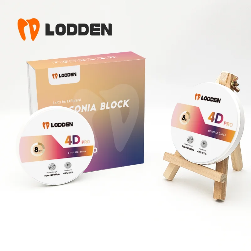 Lodden Dental 4D Pro Multilayer Implant Orthodontic Materials Zirconium Blank Zirconia Block