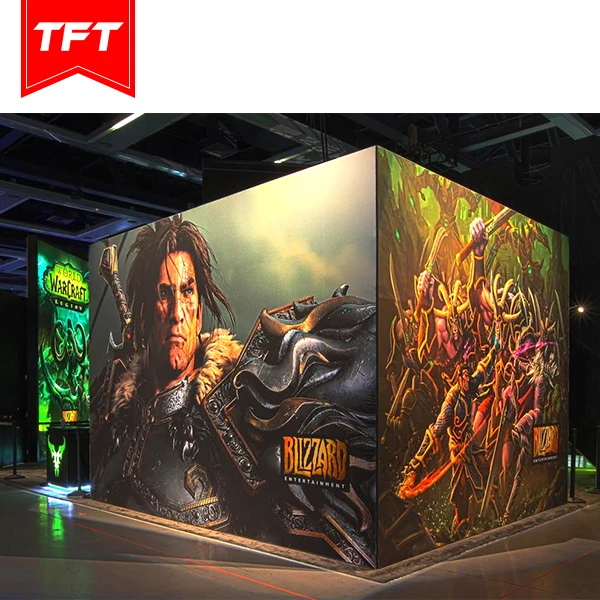 TFT systems expo 2021 trade show booth Other Trade Show Equipment metal backdrop stand tradeshow