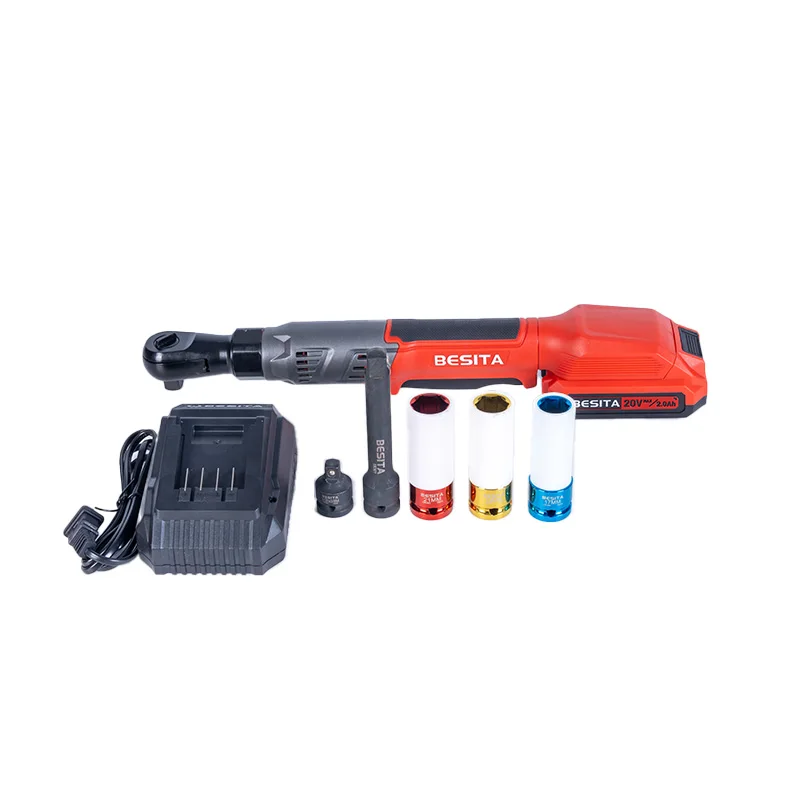 Electric Drill Impact Wrench Ratchet Wrench 3-in-1 Brushless Lithium Battery Tool Set Plastic Box Industrial Household 1 Set 20v