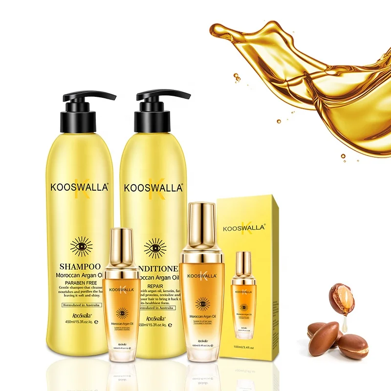 Kooswalla Hydrating And Nourish Dry Scalp Deep Cleaning And Repair Argan Oil Shampoo