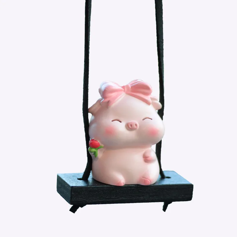 Wholesale Funny Car Display Decoration Stickers Auto Interior Decoration,Car Dashboard Piggy Cute Car Interior Decor