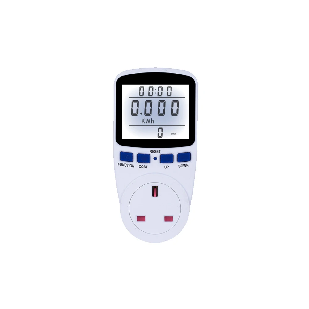 Digital watt-hour meter socket display voltage watt power measurement analyzer