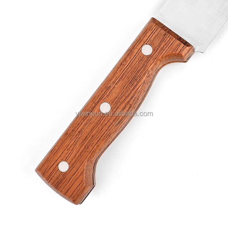 Hot sale  8 inch high quality original wood handle stainless steel butcher knife customized blade chef knife