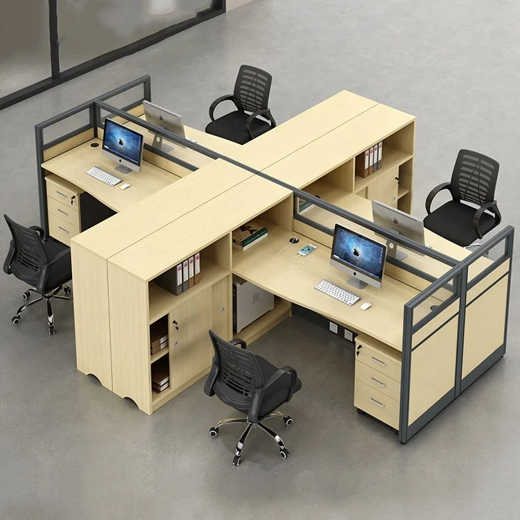 Open Space Office Computer Desk Furniture Face To Face Workstations Call Center 1-6 Seaters Office Partition Workstation