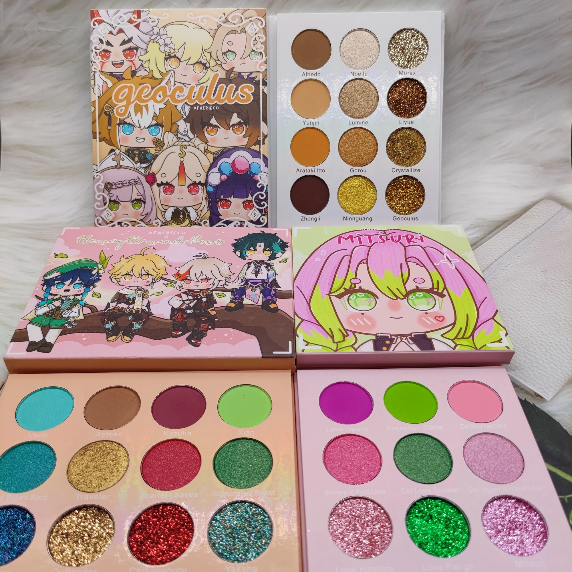 Pick Your Own Colors Eyeshadow Private Label Whosale Empty Makeup Cardboard Eyeshadow Palette