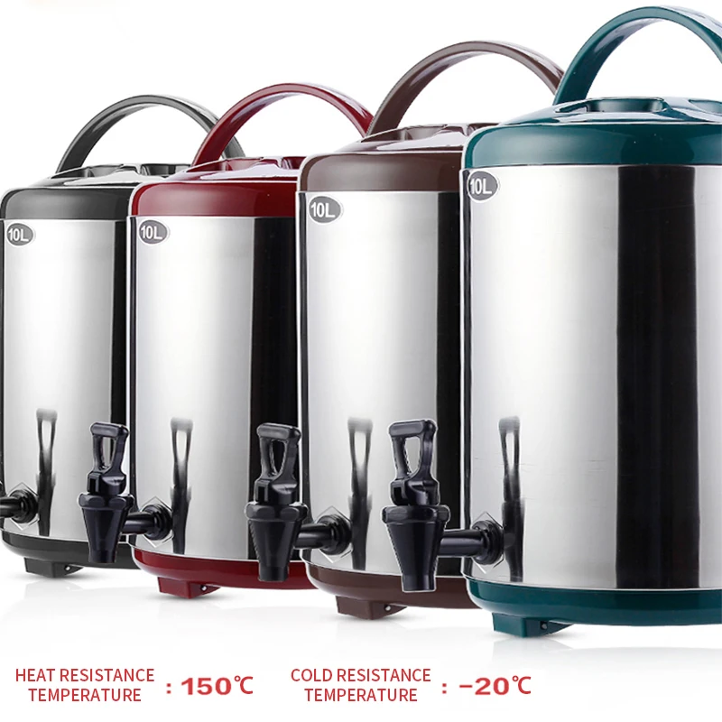Thermos Bucket With Water Tap 6L Heat Insulation Barrel for Milk Tea