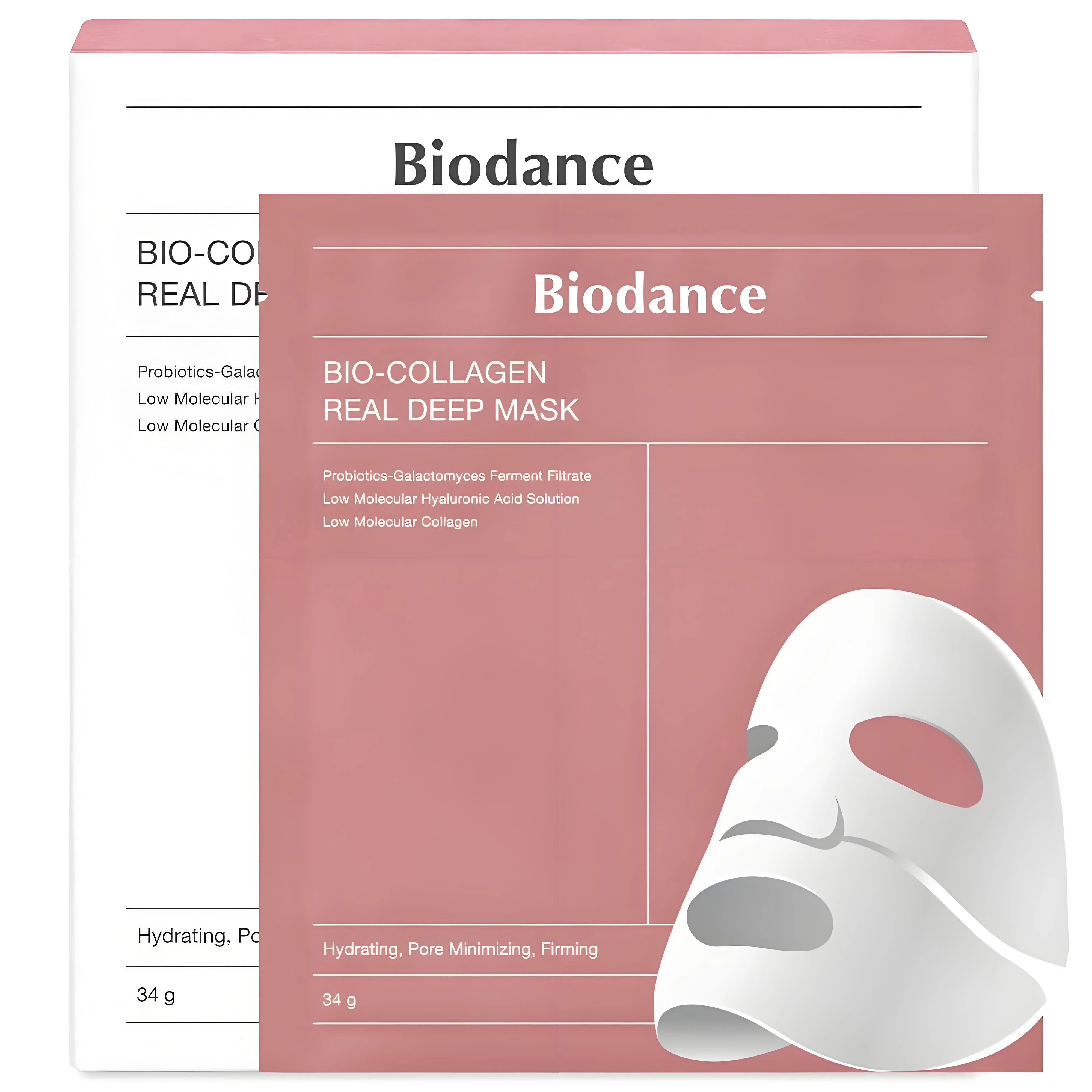 OEM Private Label White To Transparent Deep Moisturizing 4 Piece/box Bio-Collagen real facial Mask For Overnight Sleeping