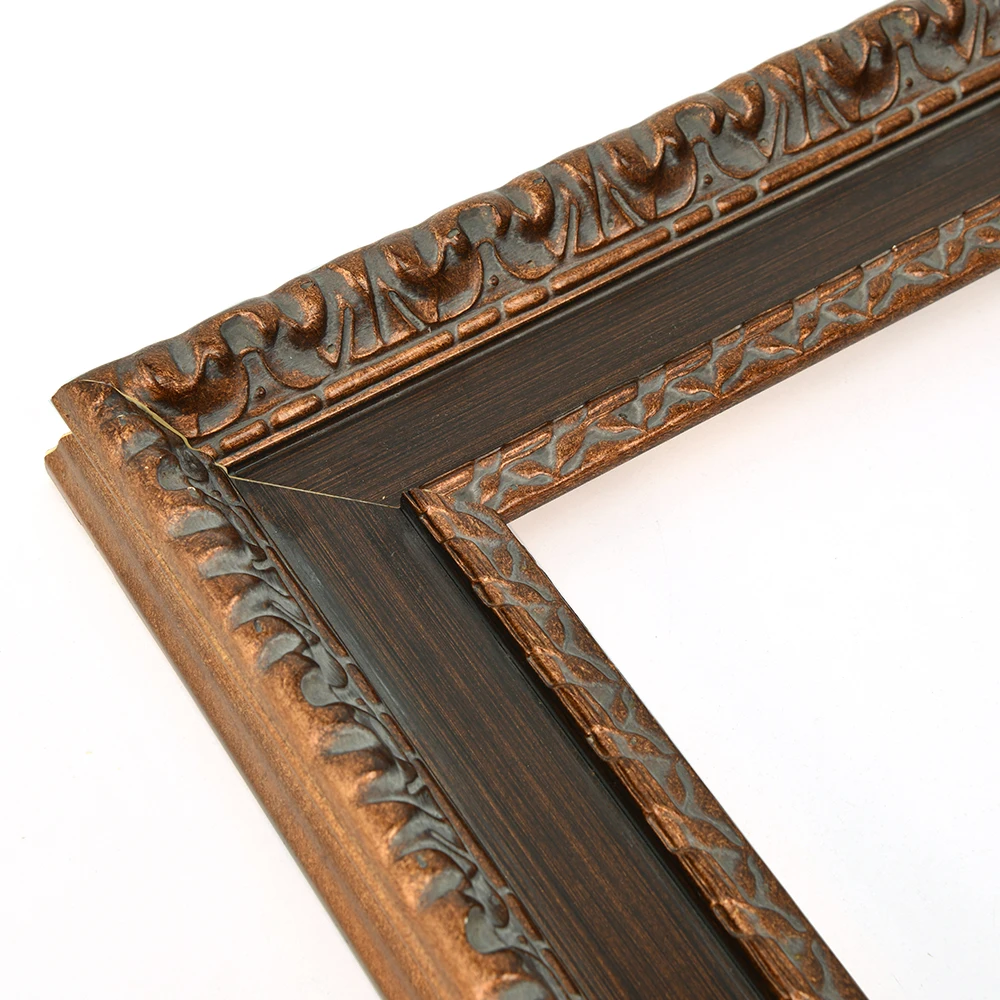 Custom Classical Solid Wood Oil Painting Frames Baroque Wooden Picture Photo Frame