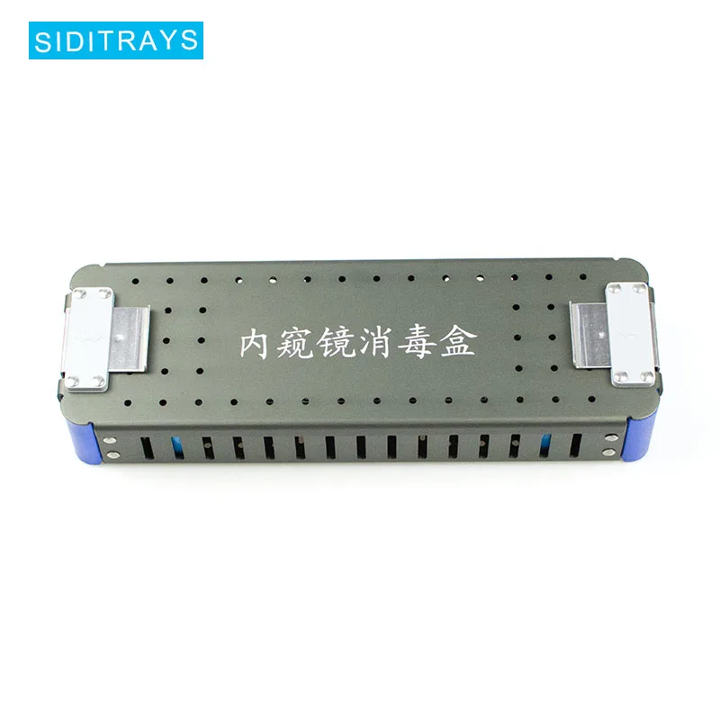 Aluminium alloy endoscope sterilization containers endoscope disinfection box scope sterilization trays