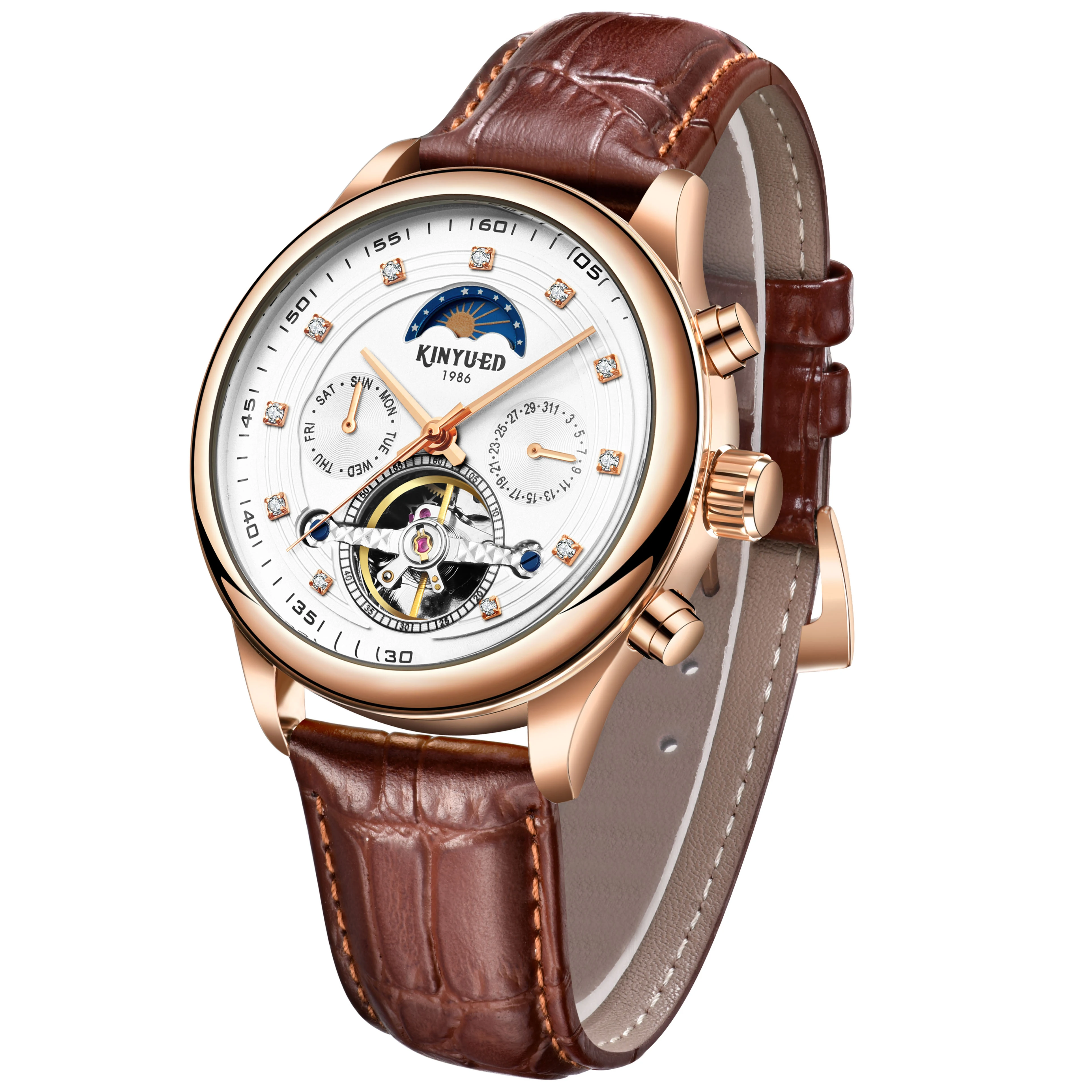 2024 Multiple Dial Watch for men sports New Design oem Luxury Auto Date Mechanical watch Reloj Hombre