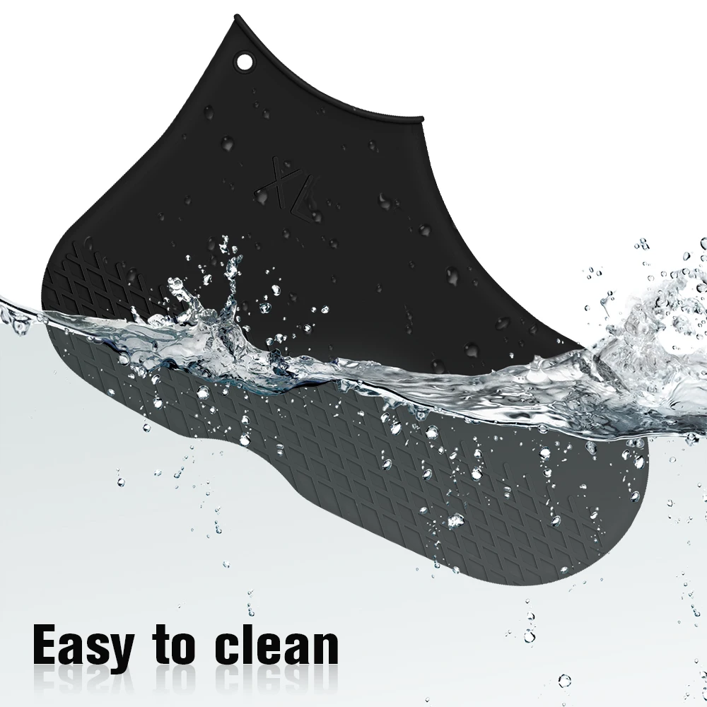 Silicone Protective Rain Shoes covers Anti-slip Reusable Waterproof Silicone Rubber Shoe Covers