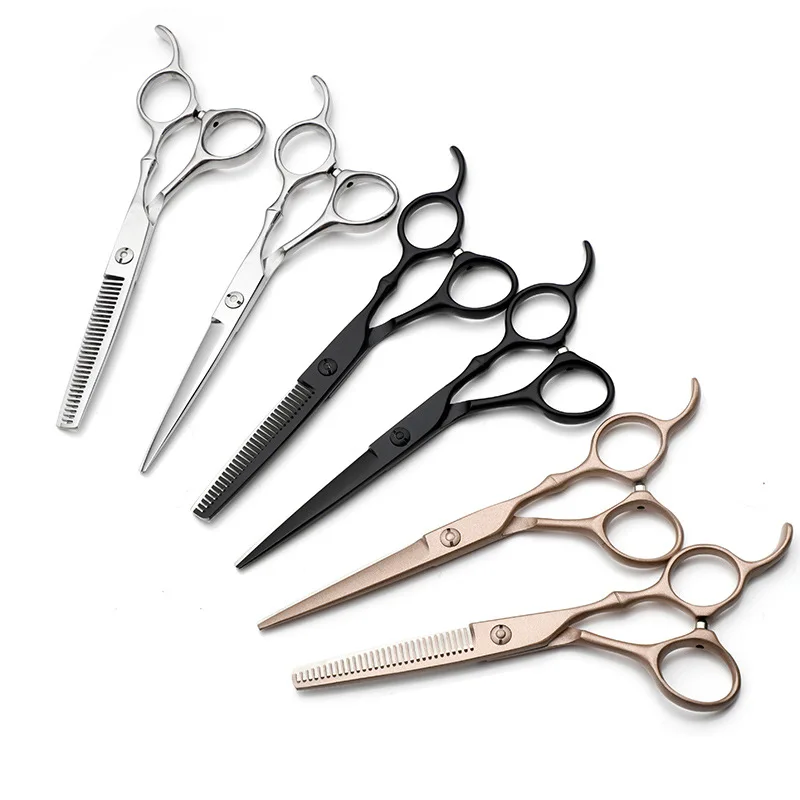 F112 5.5-Inch & 6.0-Inch Beauty and Hair Scissors Set Flat Scissors for Hair Cutting Tools