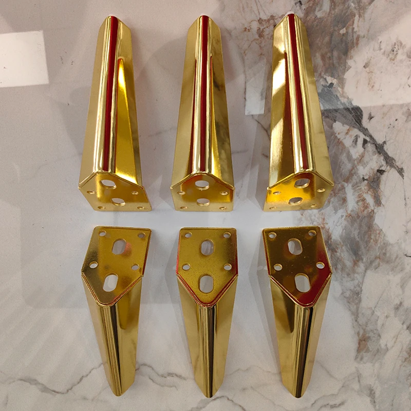 Wholesale Modern Furniture Accessories Decorative Fancy Metal Gold Couch Sofa Legs