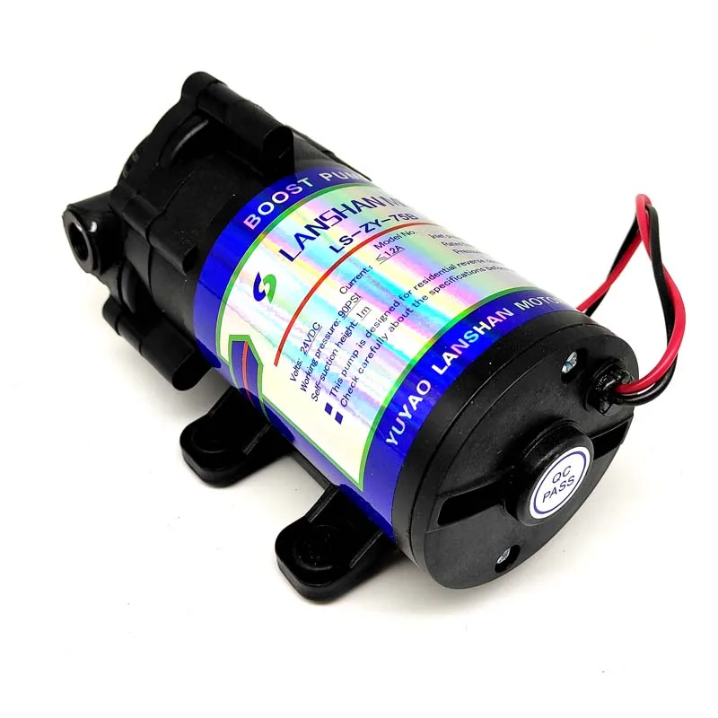 Lanshan Factory OEM Plastic 24V DC RO Booster Pump for RO Water Purifier
