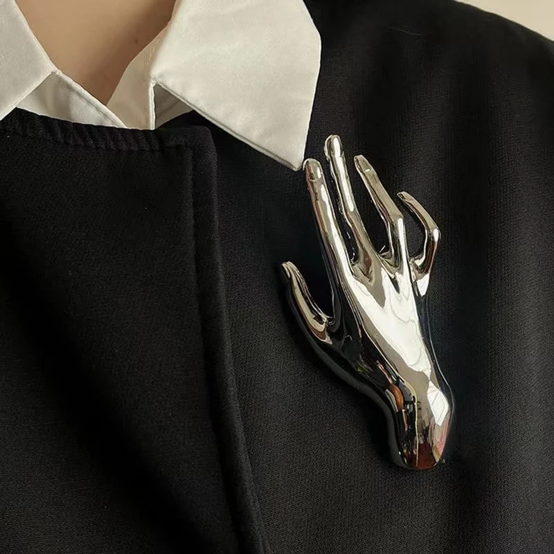 Luxury Women Fashion Jewelry Brooches Gold Silver Hand Safety Pin Brooch Designer Brooches and Pins Pins