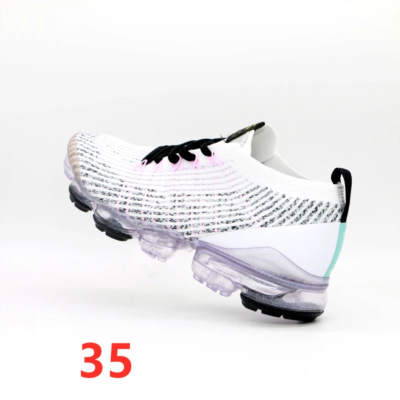 Mens Top Quality Knit Designer Running Shoes Fly3.0 Triple Black Trainers Women Breathable Cushion Outdoor Sports Sneakers 36-45