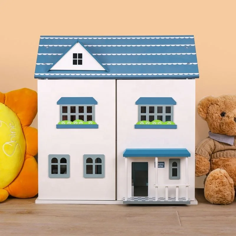 Best Selling Hand-assembled Diy Wooden Doll House Miniature Furniture For Boys Girls