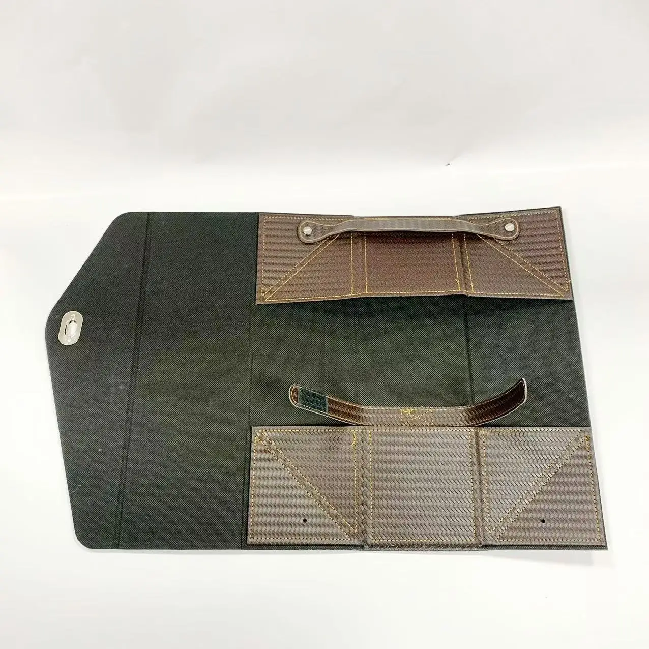 Custom Size Leather Wine Box With Handle Metal Lock Folding Custom Wine Bottle Gift Box Packaging Luxury Wine Box