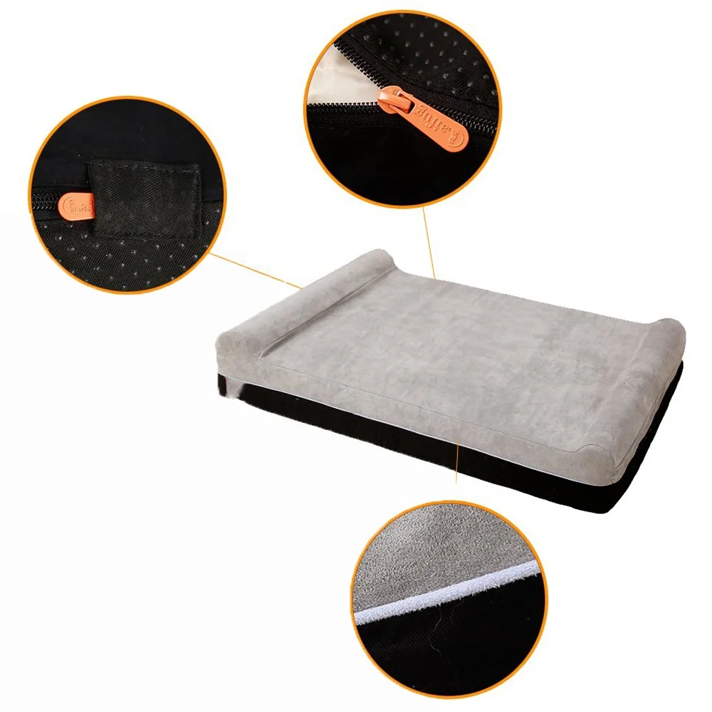 wholesale large luxury dog cooling bed waterproof memory foam orthopedic dog bed