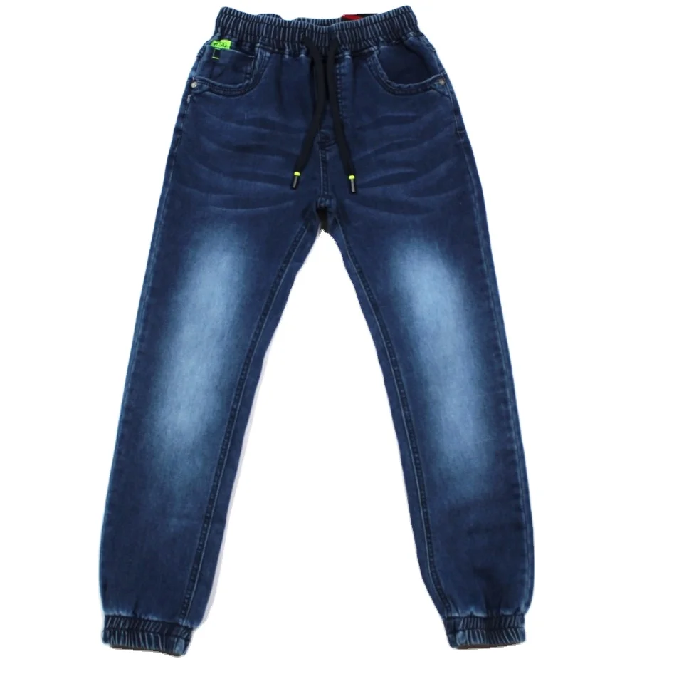 
S&G New Fashion Custom Children Boys Jeans Teen Kids Denim Trousers Student High Waist Stretch Casual Pants Breathable Clothing 