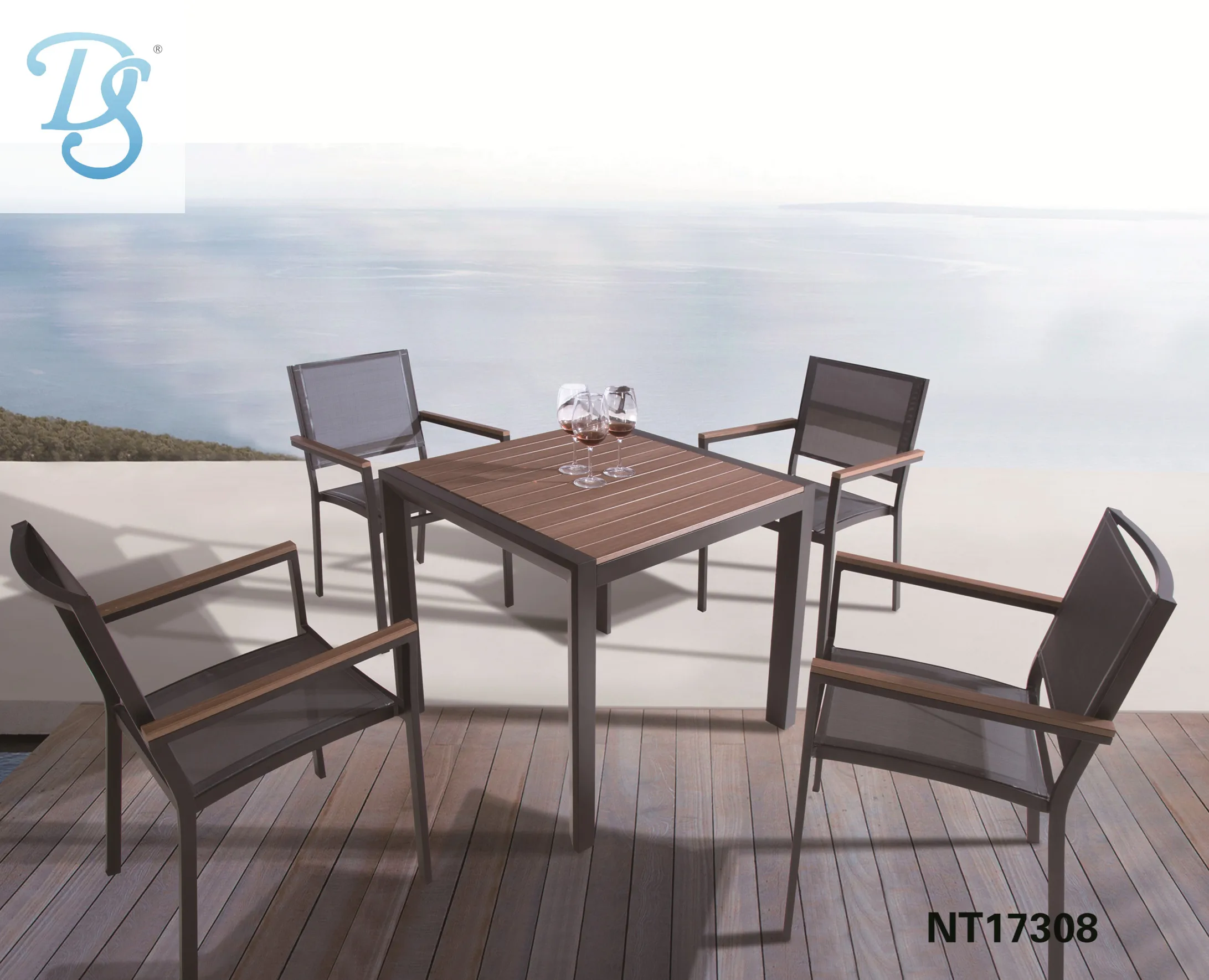 
hot sale garden set outdoor dining table and chair for balcony furniture 