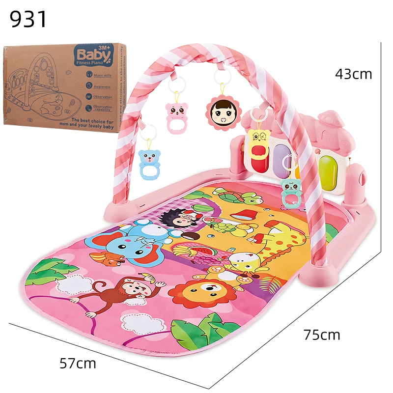 Multifunctional Infant Piano Rack Pedal Instrument Toys House Handmade Training Foldable Musical Play Mat Kids Activity Mat