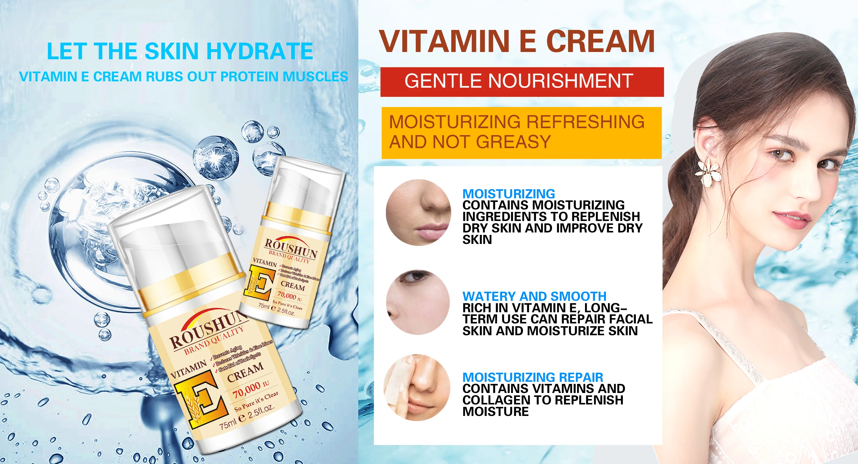 Best Scar Cream for Face Vitamin E Oil for Skin After Surgery Stretch Mark Remover for Men & Women Anti Aging Lotion