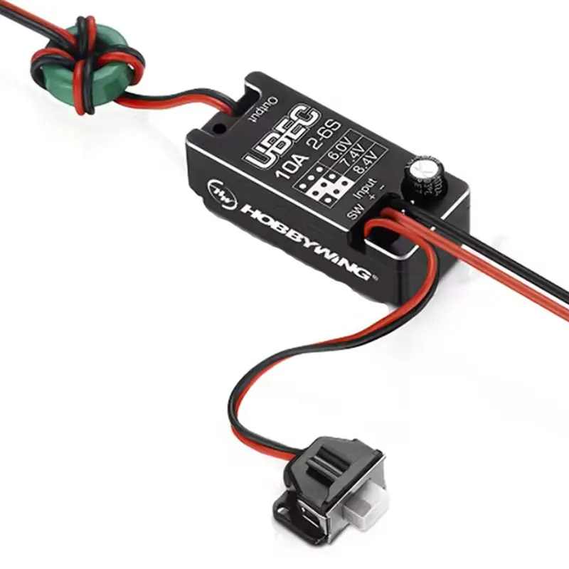 New Waterproof UBEC 10A Voltage Regulator Module 2-6S 6 / 7.4 / 8.4V 10A Adjustable Metal Shell BEC For RC Car Parts