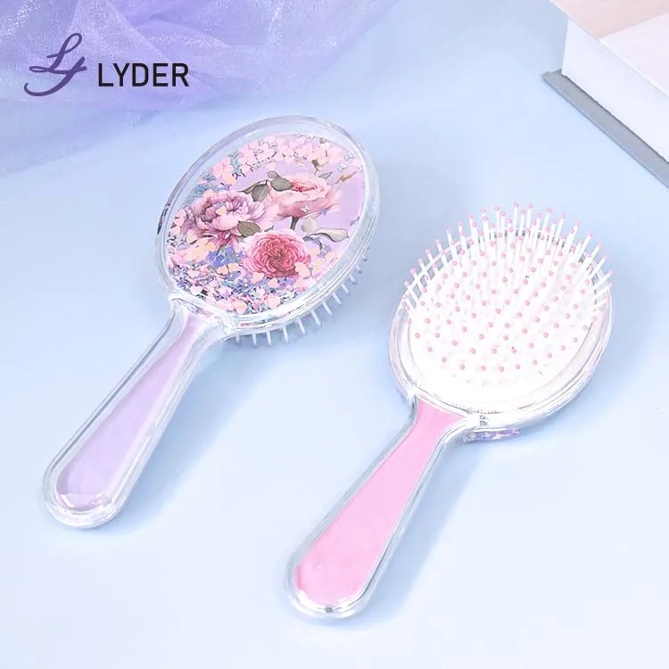 Lyder Promotional Gift Colorful Customized Salon Hair Scalp Massager Shampoo Silicone Wet Brush Detangling Hair Brush For Kids