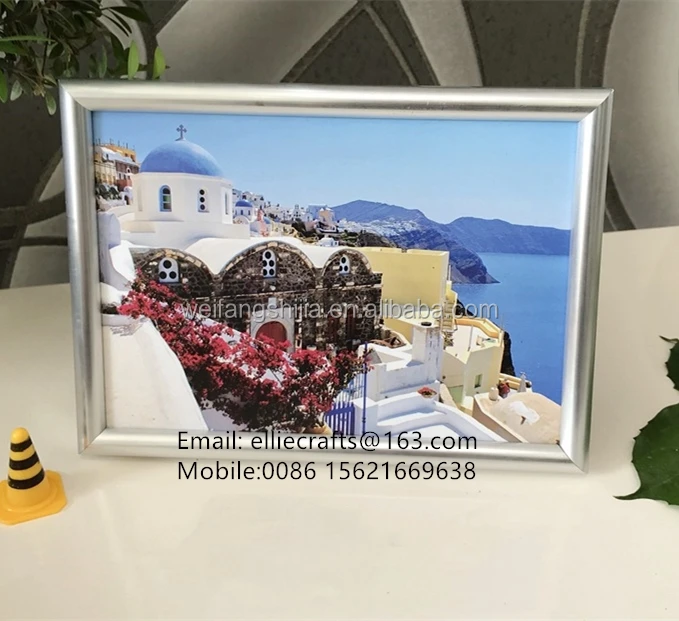 Home decoration picture frame collage, A1 A2 A3 A4 black gold plastic frame for Art wall decorative Picture Photo Frame Set