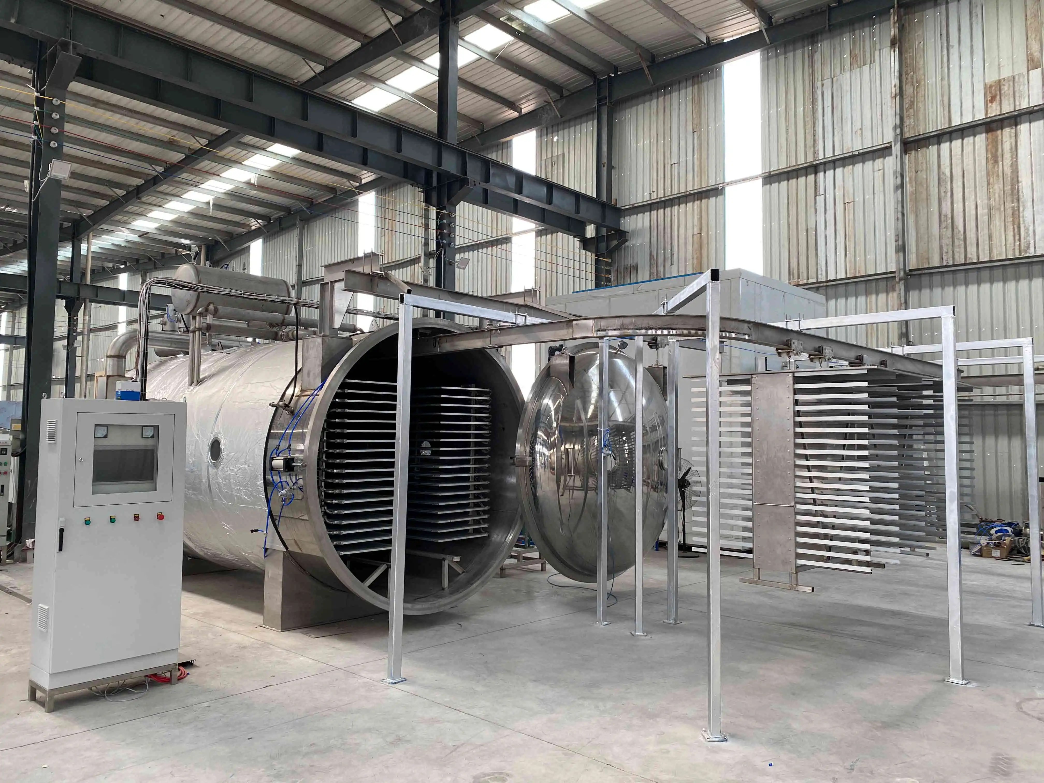 100 square large industrial pet food lyophilizer freeze dryer lyophilization equipment for sale