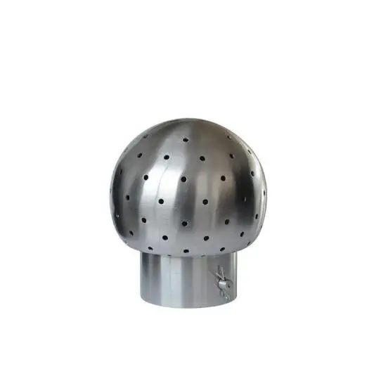 Stainless Steel Water Nozzle Sanitary Grade Fixed Bolted Cleaning Ball