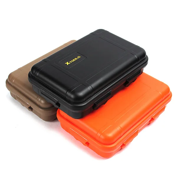 Waterproof Sealed Storage Box Survival Box EDC Tool Outdoor Camping Travel Case PE Carton Case 17*10.5*5cm Medium Plastic Case