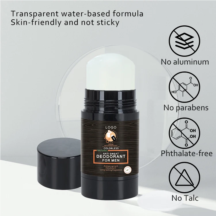 private label ECO 55g antiperspirant men fragrance armpit deodorant