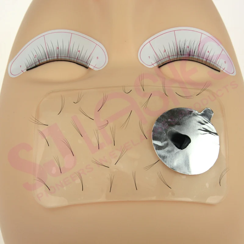 Silicone Eyelash Mannequin Head Lash Training For Eyelash Extension Beginner Practice Training Head eyelash extension mannequin