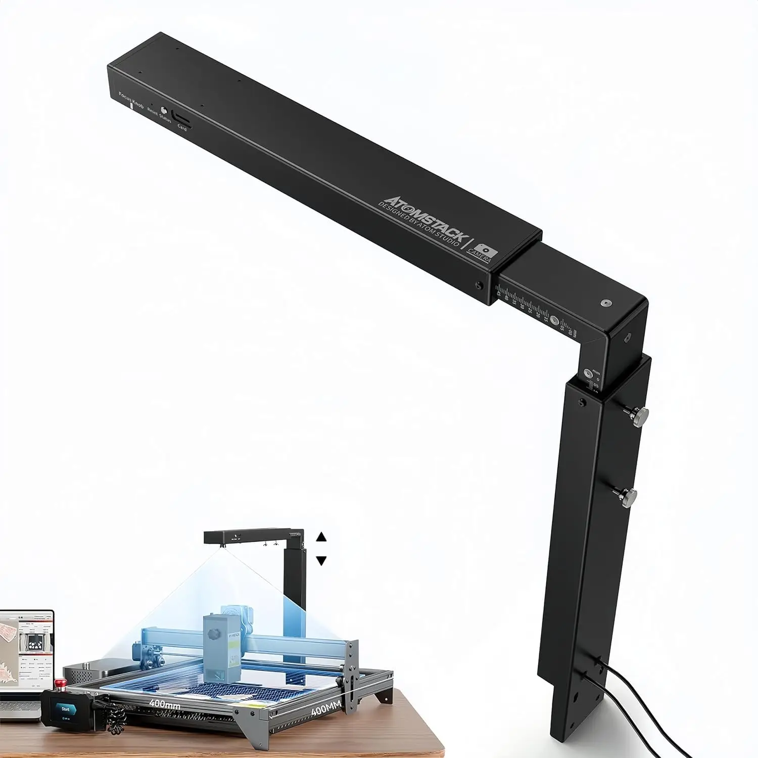 ATOMSTACK A70 X70 Pro 70W laser Engraver With F3 Matrix Table 60L/min Automatic Air F60 400*500 mm With AC2 Lightburn Camera