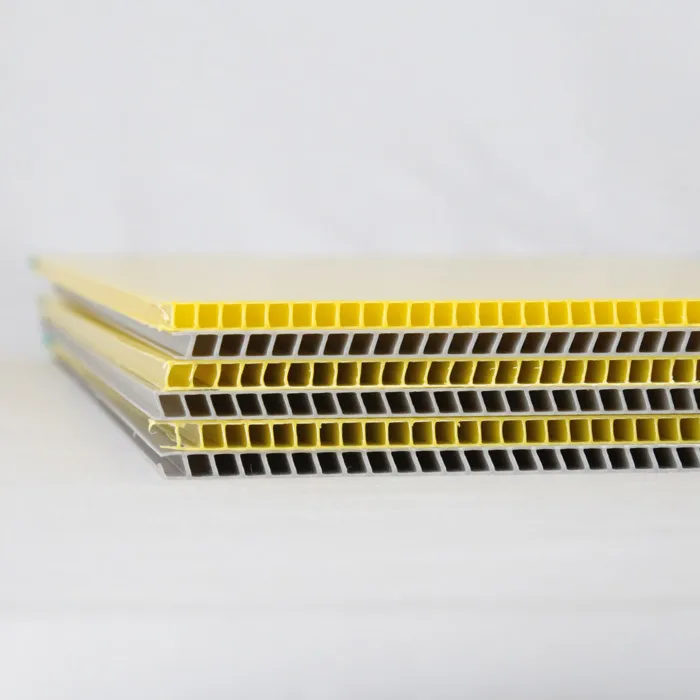 white plastic corflute flute board sheet win wall with custom color