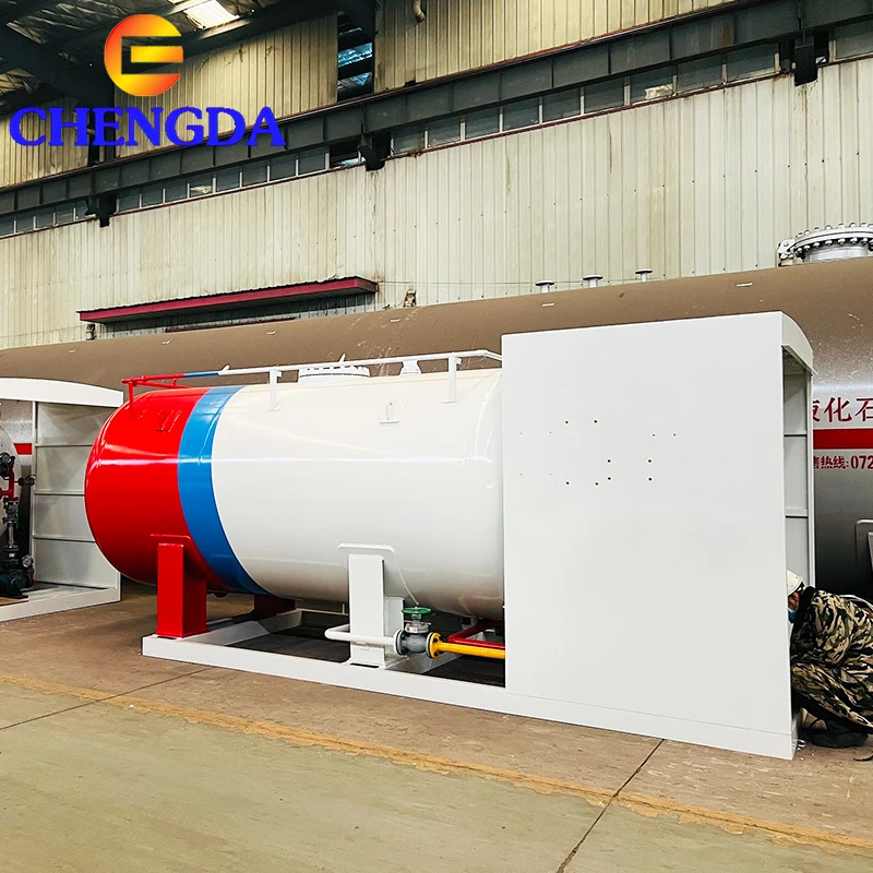 China Pressure Gas Filling 25 50 100 Cubic Tons LPG Bobtail Truck Storage Tank
