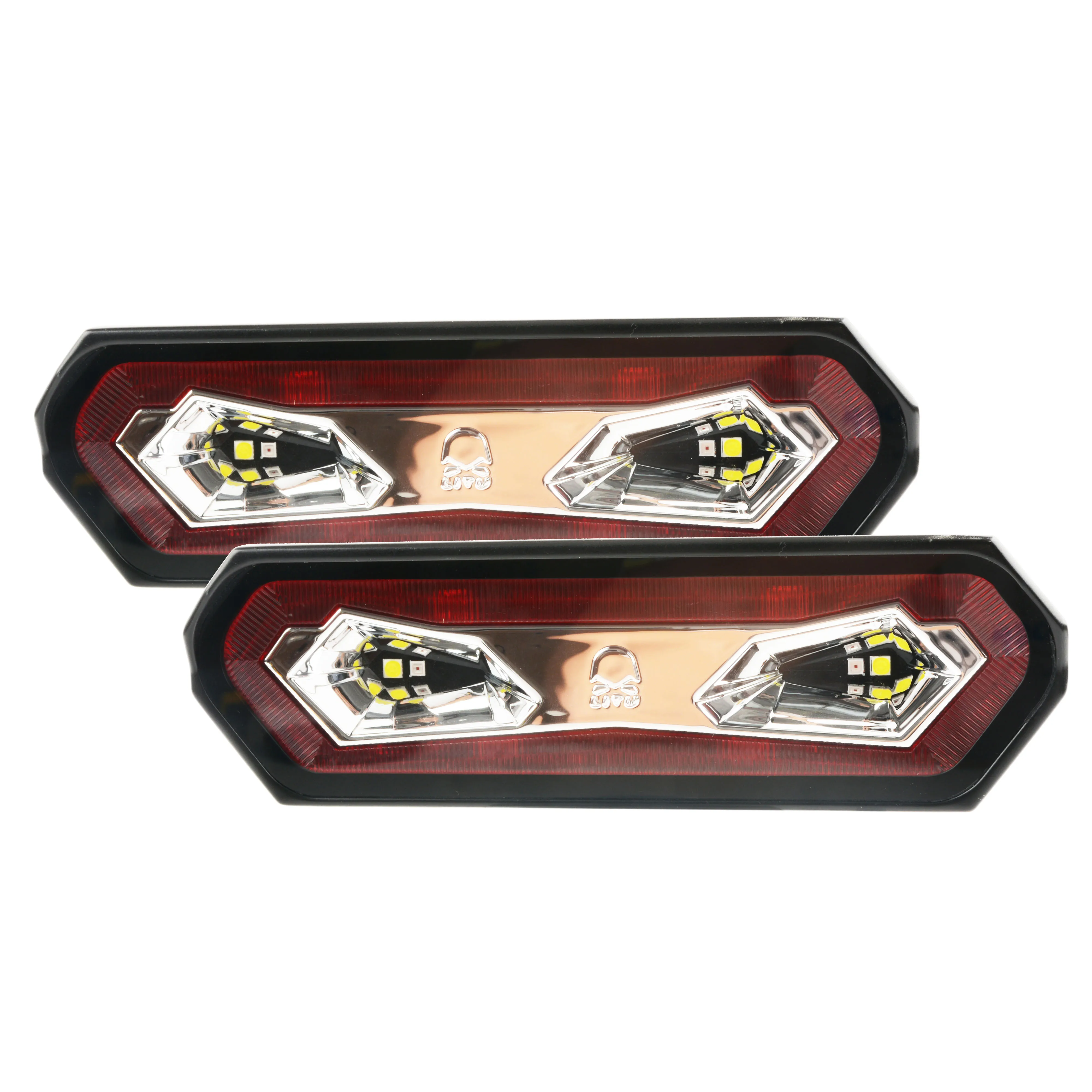 7 inch rear LED chase tail light with Strobe Running Brake Reverse Light and Curtesy Mode for UTV ATV Truck Off Road Vehicle