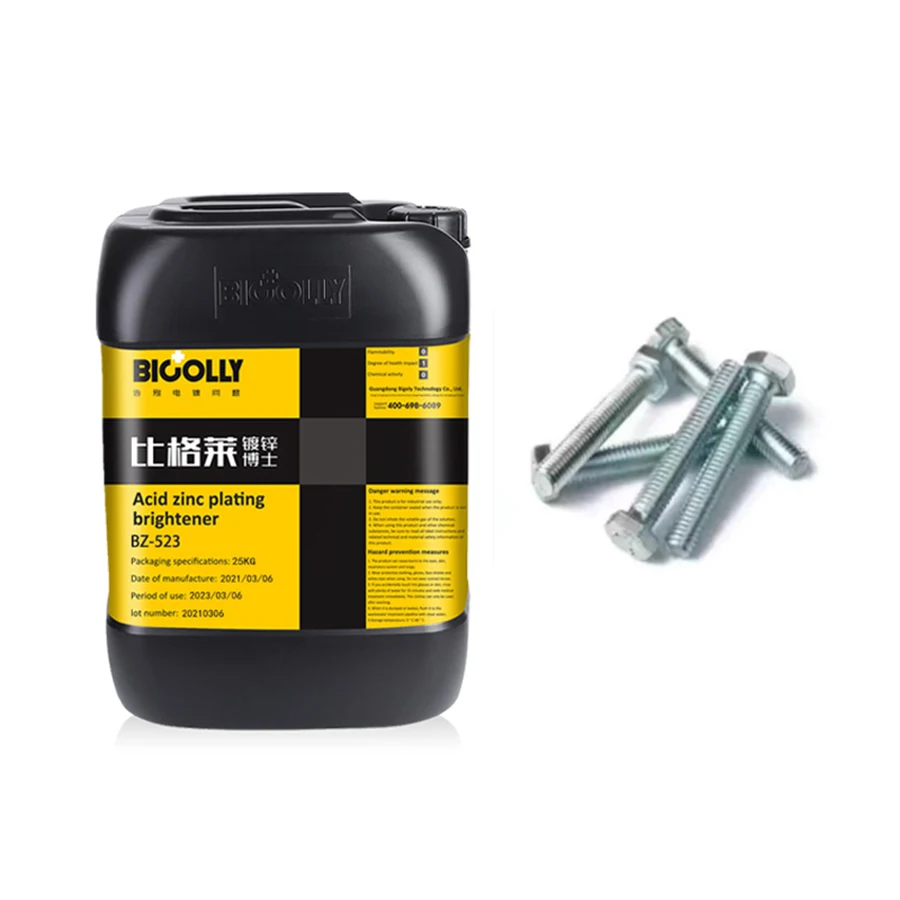 Galvanized Brightener BZ-523 Acid galvanizing additive with good coating brightness and low brittleness