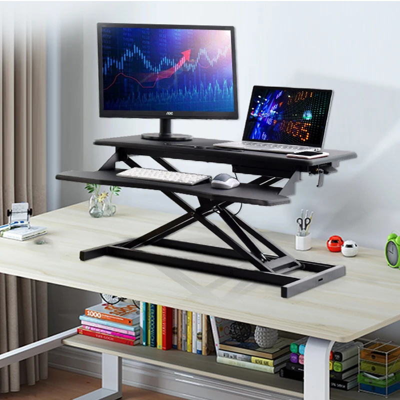 Ergonomic Height Adjustable Sit Stand Up Computer Workstation Standing Desk Converter