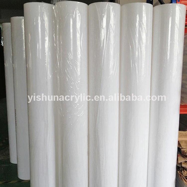 Factory price wholesale diameter 300mm 350mm 400mm 450mm 500mm milky white color pmma cylinder pipe plastic acrylic round tube