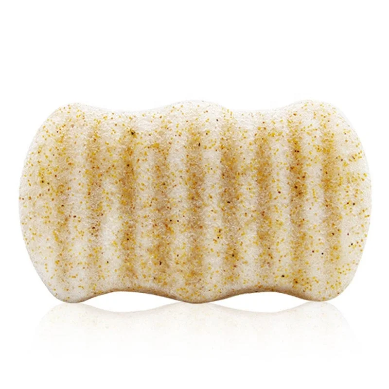 100% natural exfoliating body walnut sponge