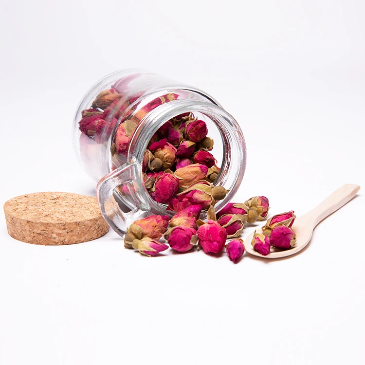 Empty 8.5oz Bath Salt Seasoning Storage Glass Jars with Cork Stopper Wood Spoon