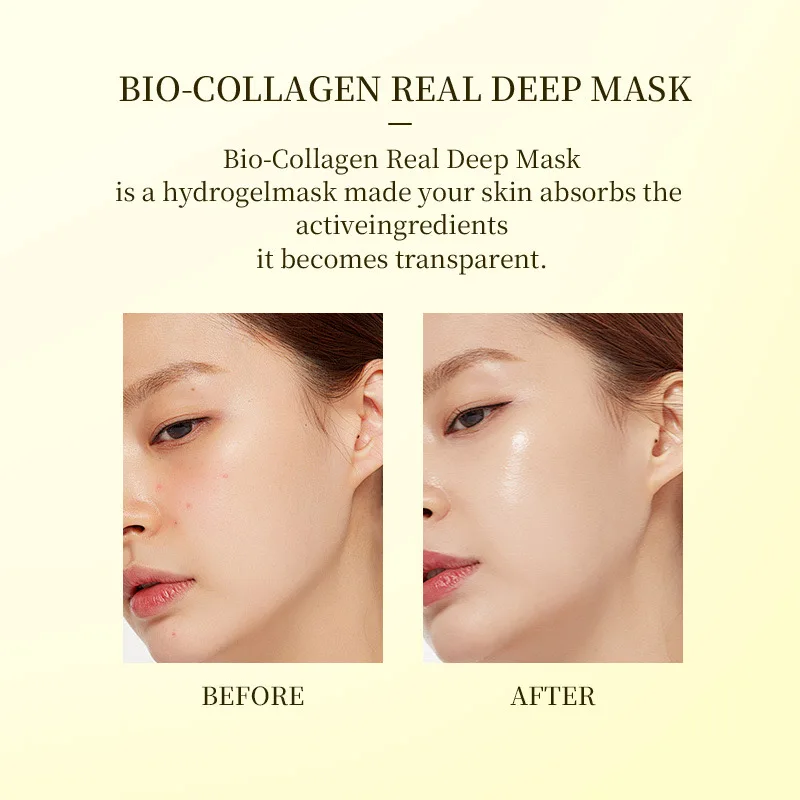 Private label  Collagen Face Mask Korean Skincare Deep Collagen Anti-Wrinkle Overnight Sleeping Lifting Facial Sheet Masks