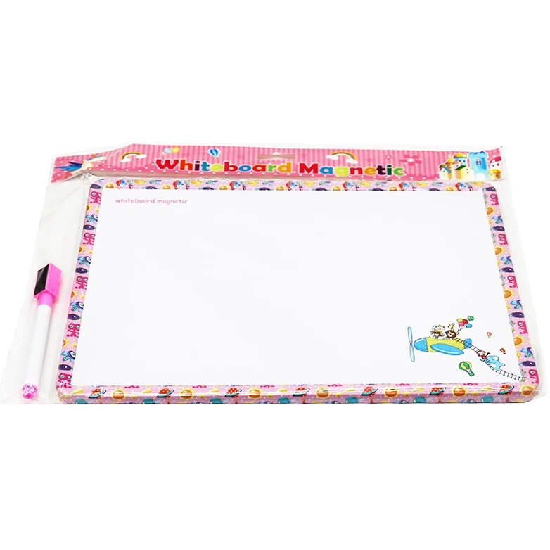 Custom wholesale cartoon iron sheet small whiteboard family message board child  drawing writing whiteboard