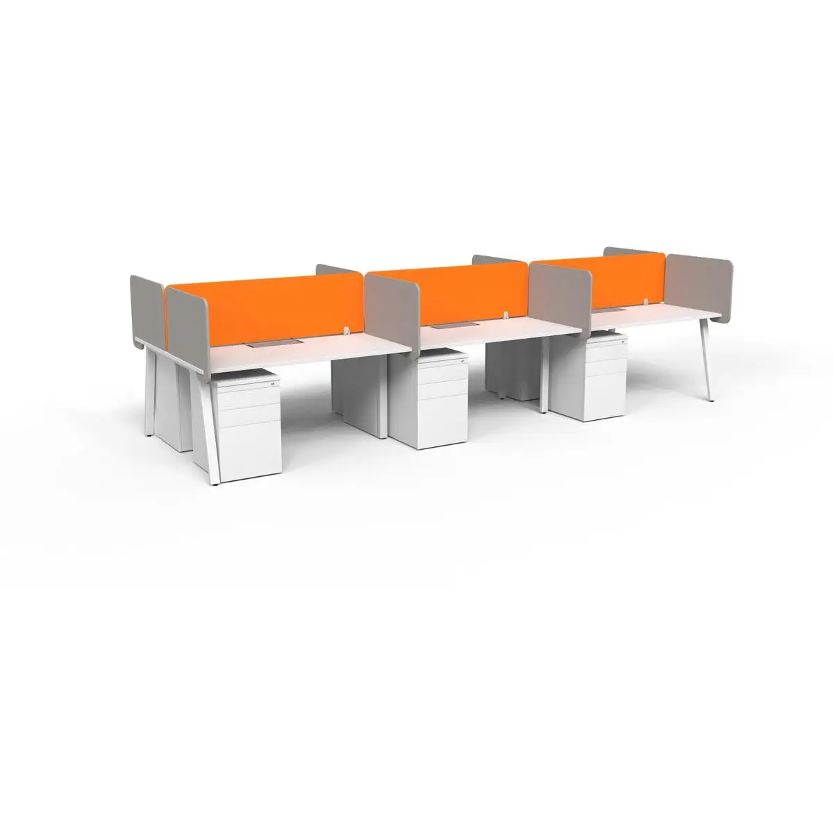 rectangular shape futuristic office desk white and cabinet set partition workstation solid wood workstation office desk