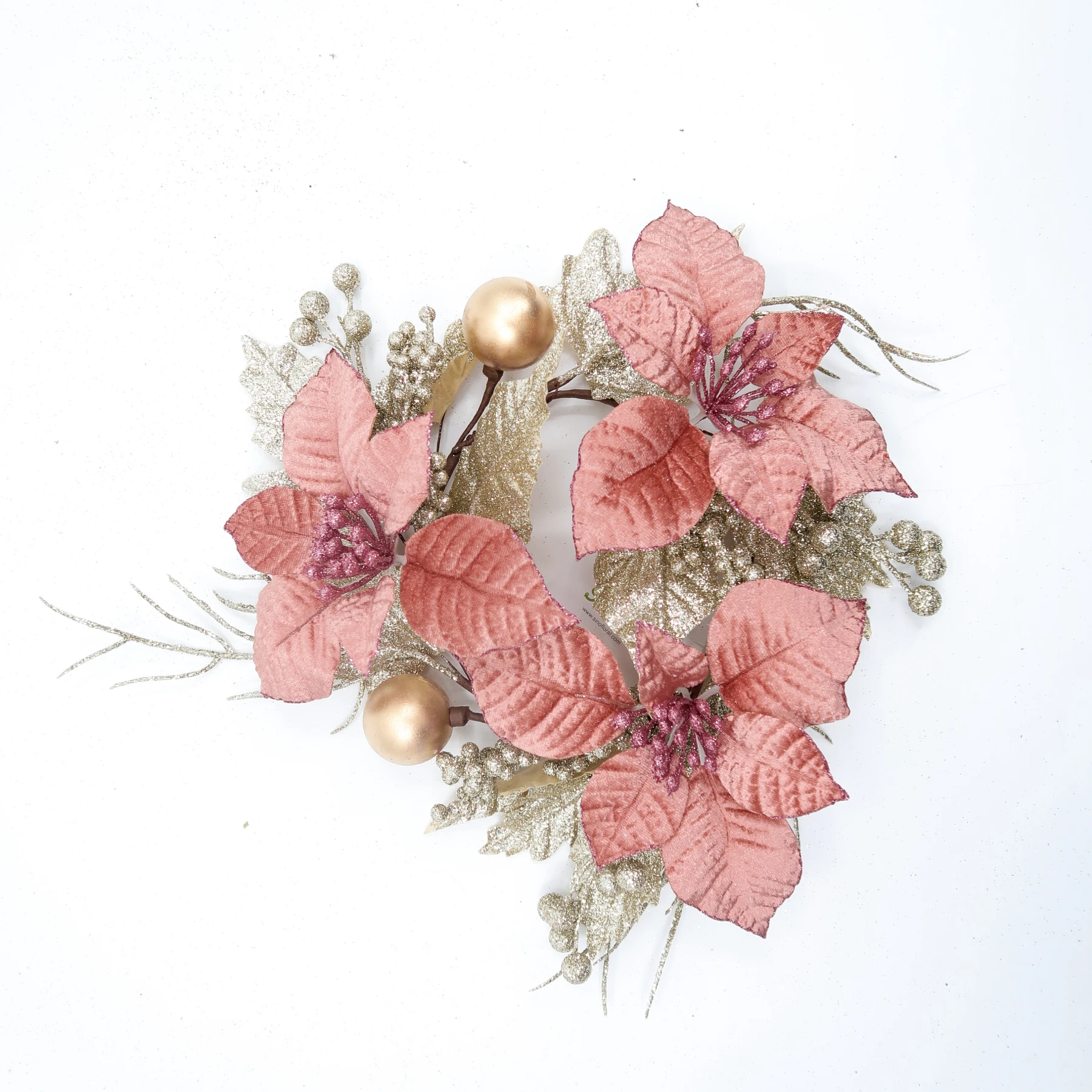 gold stamen garland crafts for home hotel store market holidays decor wholesale 29115 artificial christmas wreath